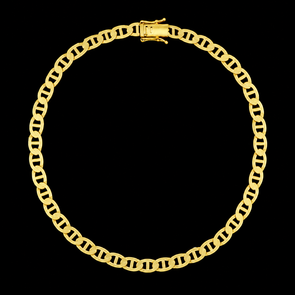Corrente Piastrine 6mm - Banhado a Ouro 18K