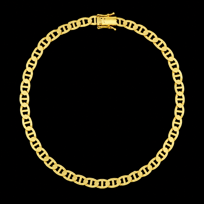 Corrente Piastrine 6mm - Banhado a Ouro 18K