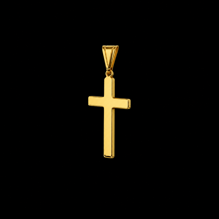 Pingente Crucifixo - Banhado a Ouro 18K