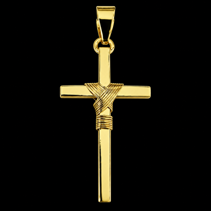 Pingente Cruz - Banhado a Ouro 18K