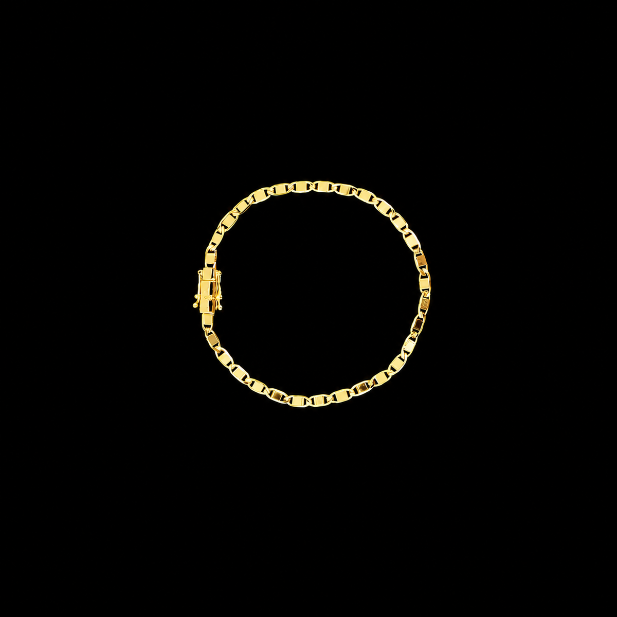 Pulseira Piastrine 4mm - Banhado a Ouro 18K